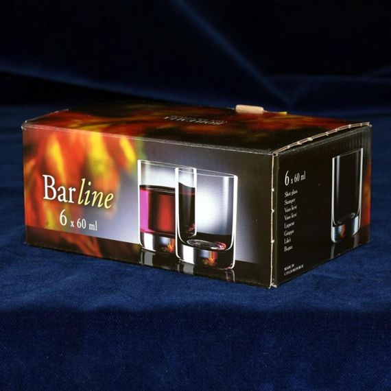 Набор стопок для водки Bohemia Barline 60 мл 6 шт стеклянные 25089/060 | Зображення 2