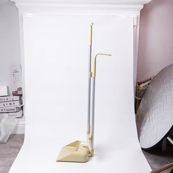 Набір віник і совок на довгій ручці для підлоги 25×24×100 см щітка віник для прибирання Зелений HP-45-15GR | Зображення 1