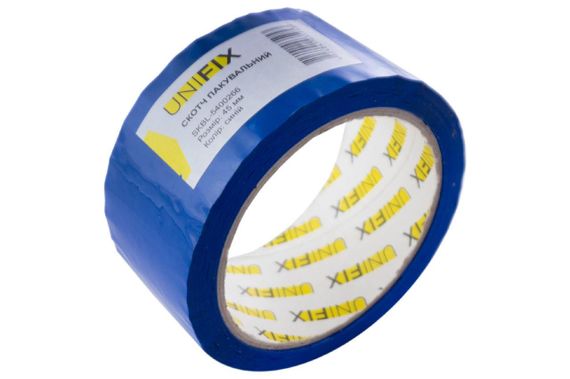 Лента клейкая упаковочная синяя 45 мм 200 SKBL-5400266 UNIFIX | Зображення 3