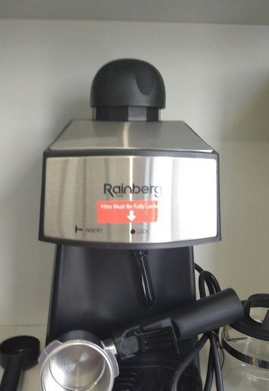 Кавоварка ріжкова Espresso Rainberg RB-8111 з капучинатором | Зображення 1