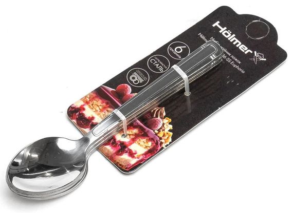 Набор чайных ложек Holmer Euphoria TS-011236-SS 6 шт серебристый | Зображення 1