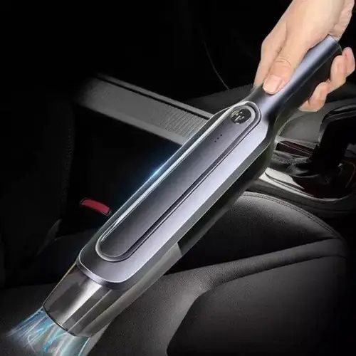 Автопилосос для салону машини на акумуляторі Car vacuum cleaner, Компактний пилосос в авто з насадками KJ-75 | Зображення 9