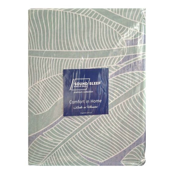 Комплект постільної білизни SoundSleep Banana Leaves бязь Полуторний 160х215 см бузковий (2800004783590) | Зображення 6