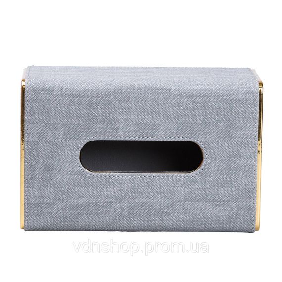 Серветниця горизонтальна 21х13х9 см для серветок на стіл Сірий HP-3-118G | Зображення 1