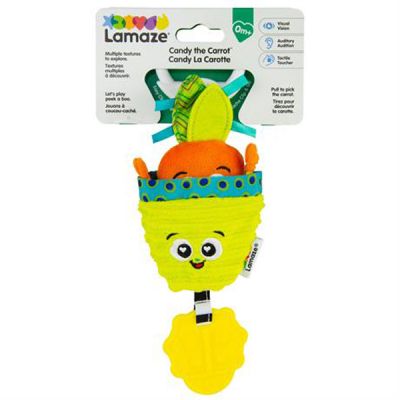 Игрушка на коляску Lamaze Морковка с прорезывателем (L27381) | Зображення 1