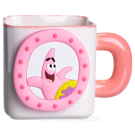 Фарфоровая чашка "Патрик" с магнитным декором 500 мл, Кружка детская чашка из фарфора на подарок FM-12P | Зображення 4