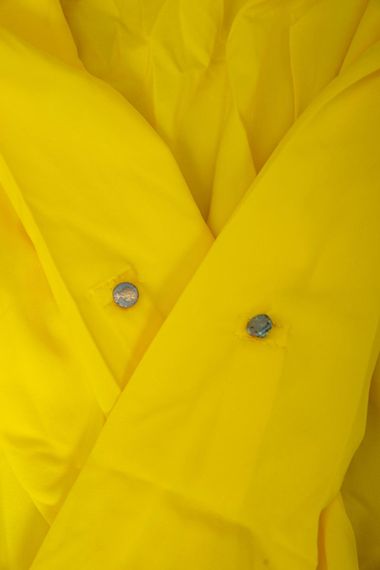 Блуза однотонна  -уцінка, колір жовтий, 230R306-U-121 | Зображення 5