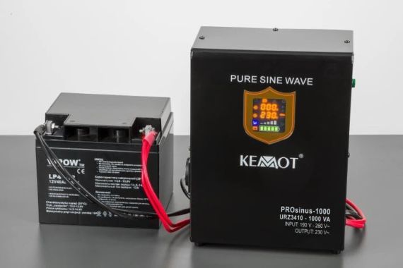 ДБЖ KEMOT PROsinus-1000 12V 1000VA/700W  чорний настінний | Зображення 2