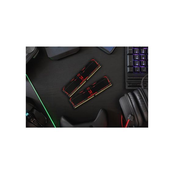Модуль пам&#039;яті для комп&#039;ютера DDR4 32GB (2x16GB) 3200 MHz IRDM Black Goodram (IR-X3200D464L16A/32GDC) | Зображення 3