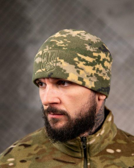 Флісова шапка Герб піксель ВТ7660