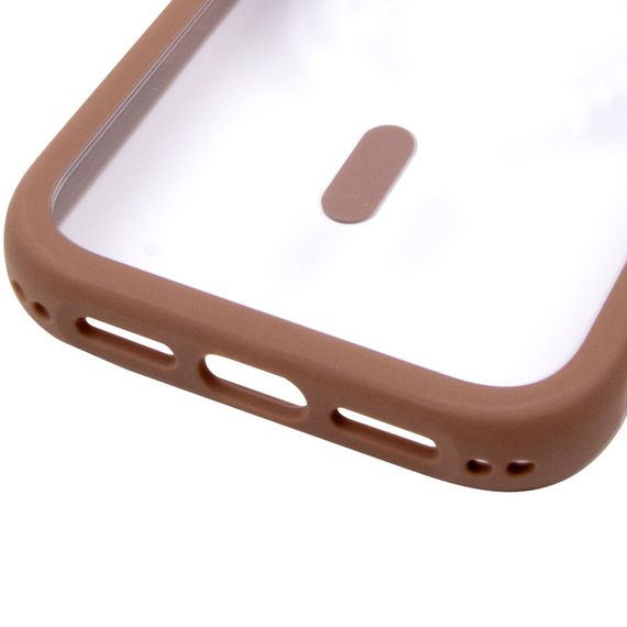 Чохол TPU+PC GETMAN Moon Clear with MagSafe для Apple iPhone 15 Pro Max (6.7") Brown | Зображення 4