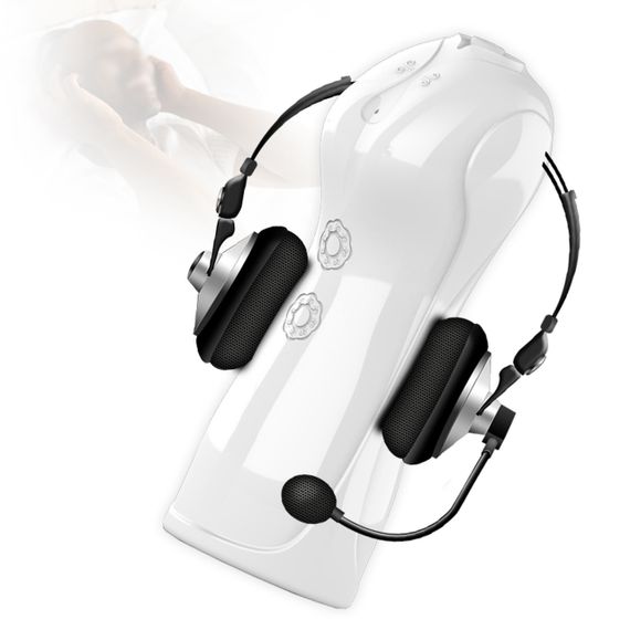 Мастурбатор Vibrating and Flashing Masturbation Cup USB 7+7 Function / Talk Mode (White) Sex Aura | Зображення 3