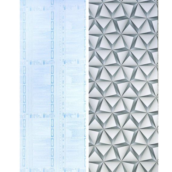 Самоклеюча плівка зелені 3D трикутники 0,45х10м SW-00001236 | Зображення 2