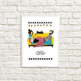 Постер у рамці Together is a wonderful... A3 (WMT3_19L018)