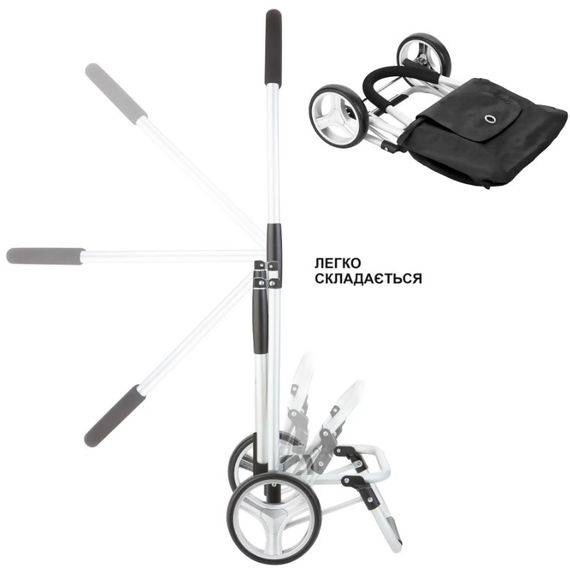 Сумка-візок ShoppingCruiser Foldable Black (604320) | Зображення 3
