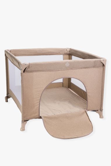 Манеж дитячий квадратний VELANO Cubo, beige (0-4 роки) | Зображення 1