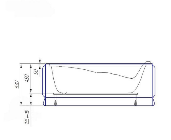 Акрилова ванна Redokss San RIMINI 1300x750 | Зображення 4