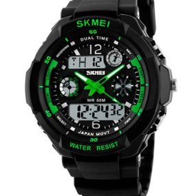 Часы детские Skmei S-Shock Green 0931для детей от 12 лет