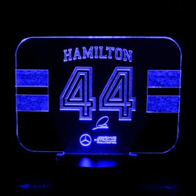 Акриловий світильник-нічник Хемілтон 44 синій tty-n001311