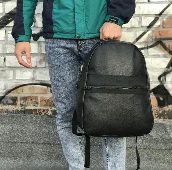 Стильний шкіряний міський, шкільний, спортивний, повсякденний рюкзак, портфель через плече (2 види) | Зображення 2