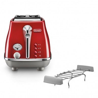 Тостер Delonghi IСona Сapitals СTOС-2103-R червоний | Зображення 3