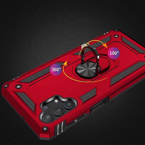 Ударостійкий чохол Serge Ring for Magnet для Samsung Galaxy A13 4G Червоний | Зображення 1