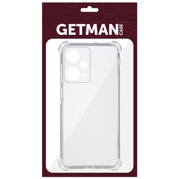 TPU чохол GETMAN Ease logo посилені кути Full Camera для Xiaomi Redmi Note 12 Pro+ 5G Безбарвний (прозорий) | Зображення 2