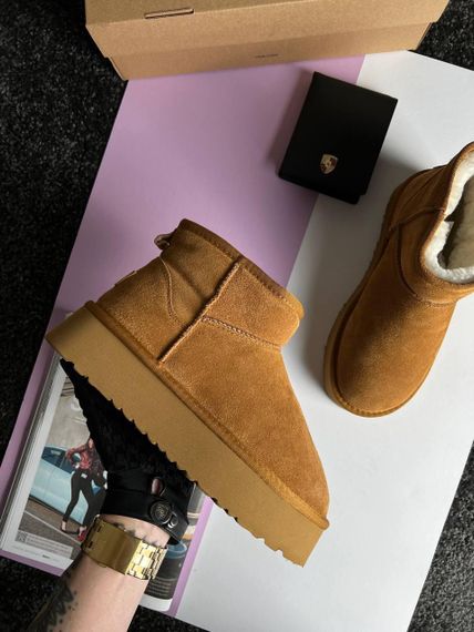 Уги UGG Classic Ultra Mini Platform Cinnamon Fur B3392 38 24 | Зображення 5