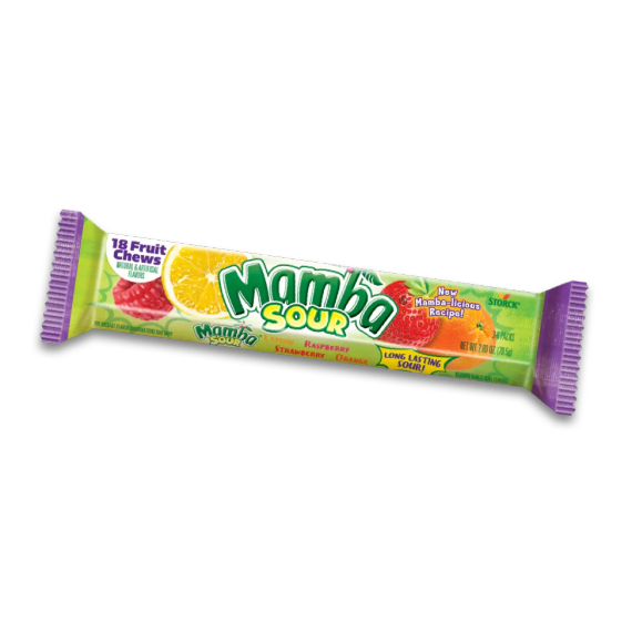 Цукерки жувальні тропічні фрукти Mamba Tropics, 106 г (4 шт. по 26,5 г), Німеччина, жуйка, | Зображення 2