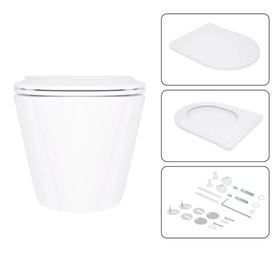 Набір Qtap Nest 4 в 1 підвісний унітаз Swan Ultra Quiet 520x360x320 + комплект інсталяції QT16335180W48200 | Зображення 3