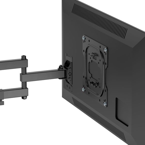 Кронштейн для ТВ AGN AGN43-222P з поворотом/два коліна/23"-43"/30 кг/max.VESA 200x200/Black | Зображення 2