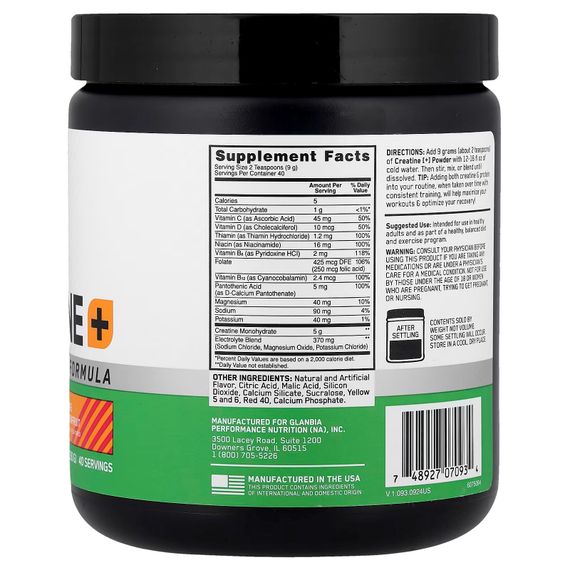 Креатин Optimum Nutrition Creatine+ 360 г, Strawberry Peach | Зображення 1