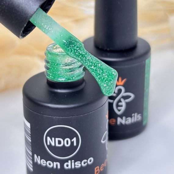 Світловідбивний гель-лак Bee Nails Neon Disco №01 8мл