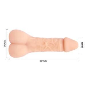 Насадка – мастурбатор 2 в1 (анус) Sex Aura | Зображення 5