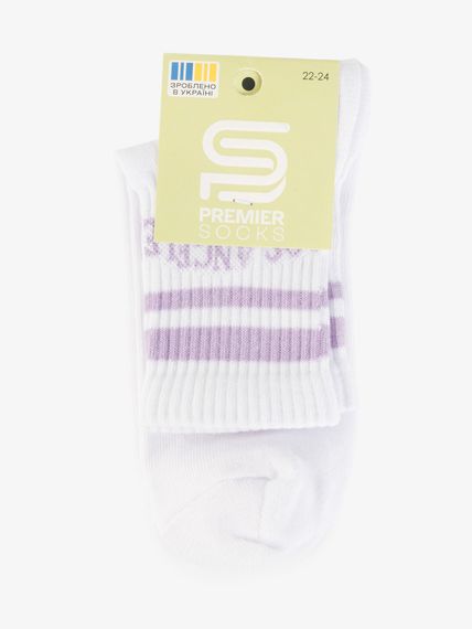 Шкарпетки для дівчинки PremierSocks 16Д-1ВР 22-24 Білий shop (4820203396924) | Зображення 3