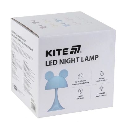 Нічник Kite Світильник LED з акумулятором Simple Mouse, блакитний (K25-317-2-3) | Зображення 2