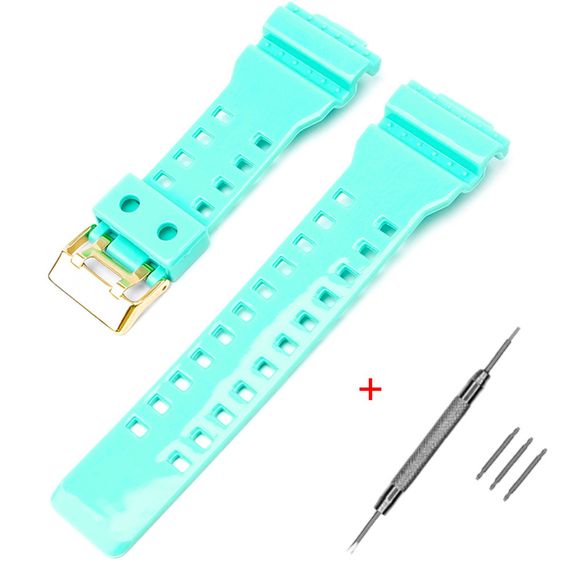 Ремінець для Годинник C2asio G-Shock GA-100/110/120 Light Green-Glossy GD