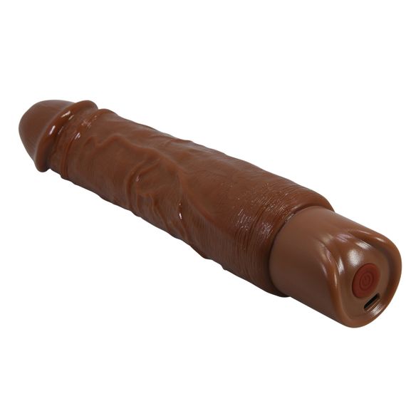Перезаряжаемый вибратор реалистик Pretty Love - Rufus Realistic Vibrating Dildo Brown, BW-500082-1 Sex Aura | Зображення 6