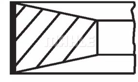 Кільце поршневе FORD 93,67 2,5D/TD Transit, MAHLE/KNECHT (01482N0)