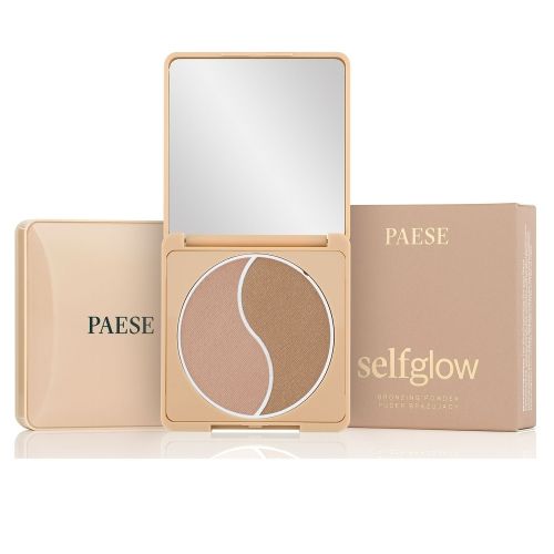 Бронзер палітра Paese 2 in 1 Self Glow Bronzing Powder - Light (6 g) | Зображення 1