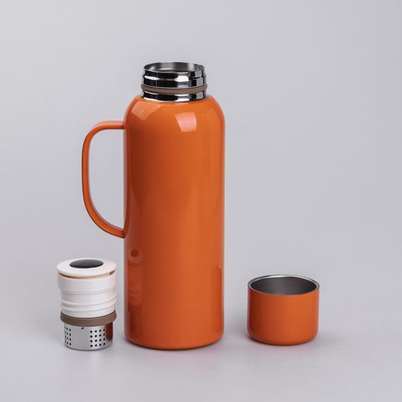 Термос Vacuum с датчиком температуры на 820 мл оранжевый HP-14-55O | Зображення 3