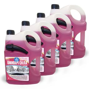 Омивач скла Зимовий -12°C "Bubble Gum" Lotus каністра з носиком УПАКОВКА 4 шт. x 4 л