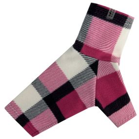 Светр флiс картатий малина Y-359