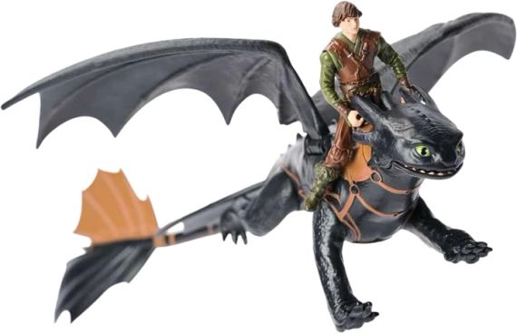 Ігровий набір Dreamworks Dragons Як приборкати дракона Дракон Беззубик та вершник Гикавка | Зображення 2