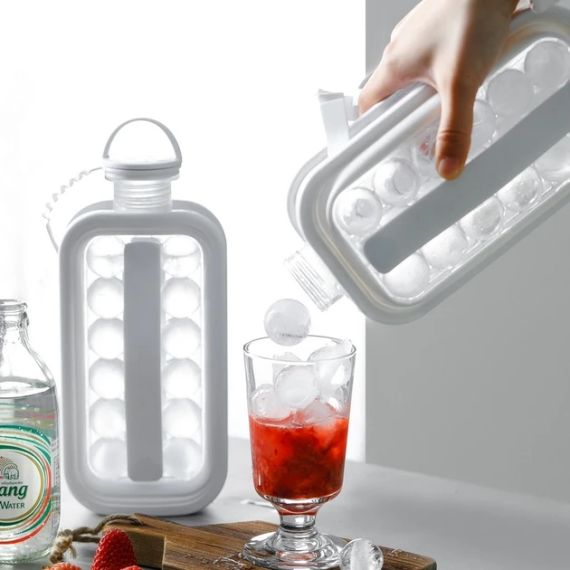 Силиконовая форма для льда с крышкой на 17 шариков Cool Home ICE Tray лоток для заморозки воды | Зображення 2
