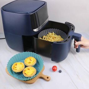 Форма силіконова для повітряної фритюрниці Food Grade Silica Синя