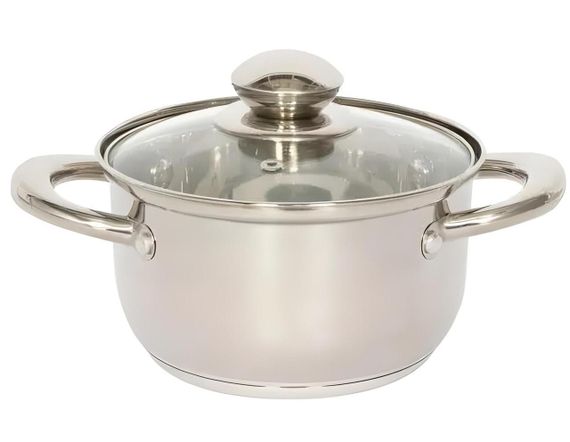 Кастрюля Bohmann BH-0805-24, 6 л, 24 см, из нержавеющей стали с крышкой, для всех типов плит | Зображення 2