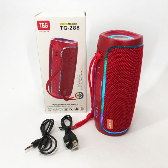 Светомузыкальная портативная колонка TG288, Портативная колонка с Bluetooth блютуз светящаяся IY-76 | Зображення 2