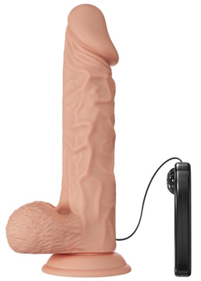 Великий вібратор на присосці BAILE - Beautiful Burag Vibration 9.4", BW-008104ZR Sex Aura | Зображення 2