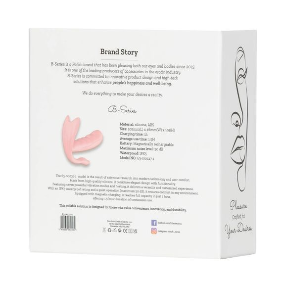 Силиконовый вибратор Silicone Panty vibration modes Heating + APP Sex Aura | Зображення 5